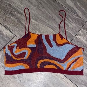 Patterned Crop Top